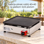 Tradicija plinski roštilj 40×40 sa glatkom GUS pločom