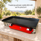 Tradicija plinski roštilj 80×40 sa Fe pločom