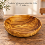 Tradicionalna polu-duboka činija 35 x fi 185 mm