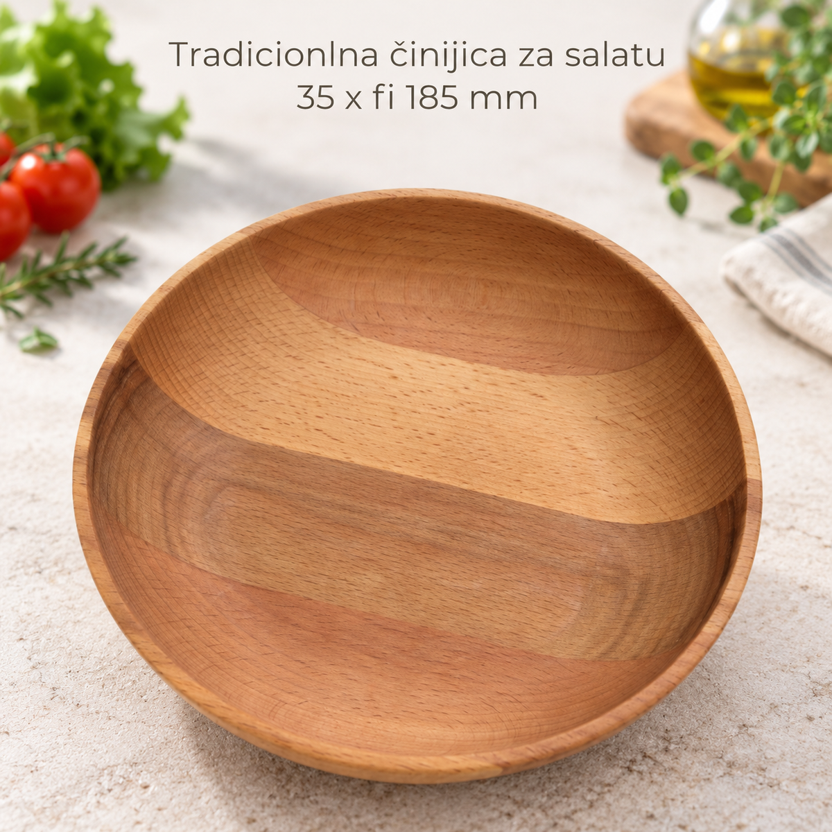 Tradicionlna činijica za salatu   35 x fi 185 mm