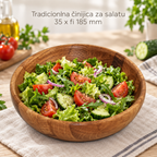 Tradicionlna činijica za salatu   35 x fi 185 mm