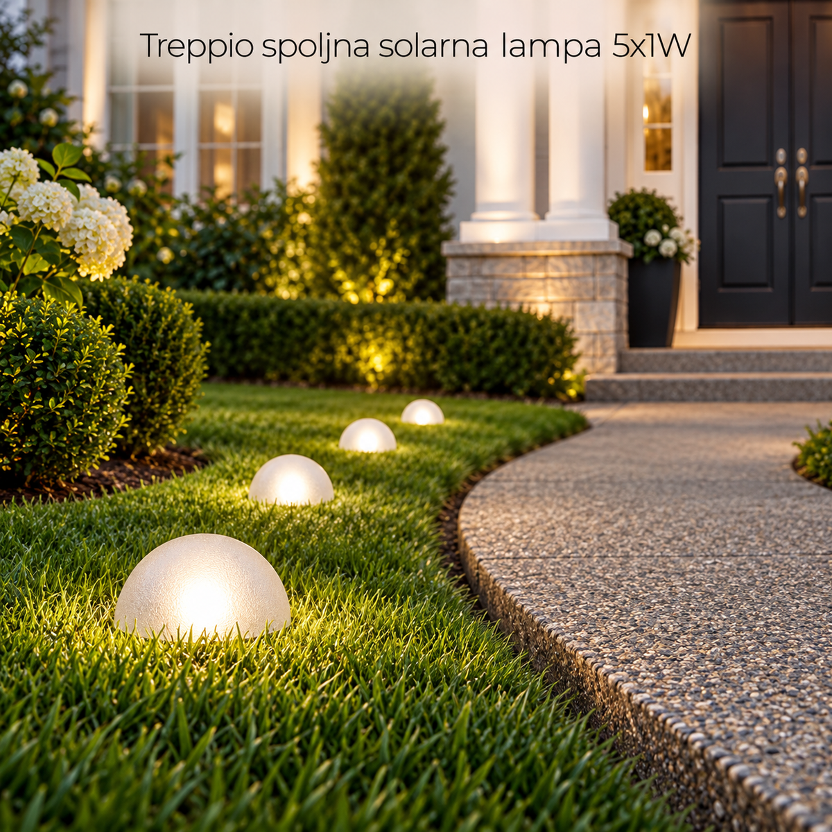 Treppio spoljna solarna lampa 5x1W