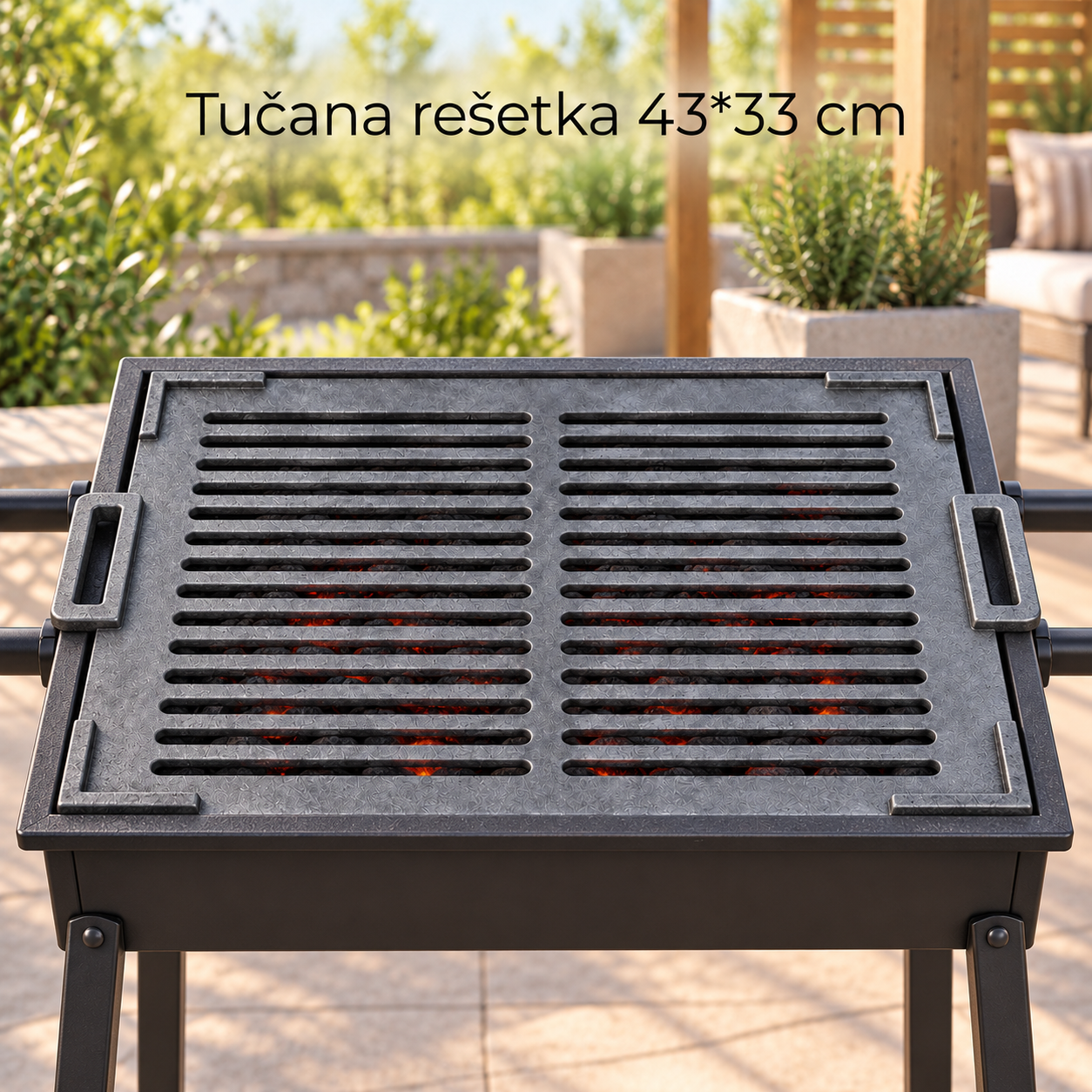 Tučana rešetka 43*33 cm