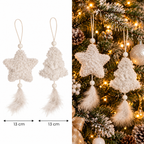 Ukras jelkica i zvezda set 2kom   13cm, sa perjem 25cm   58898