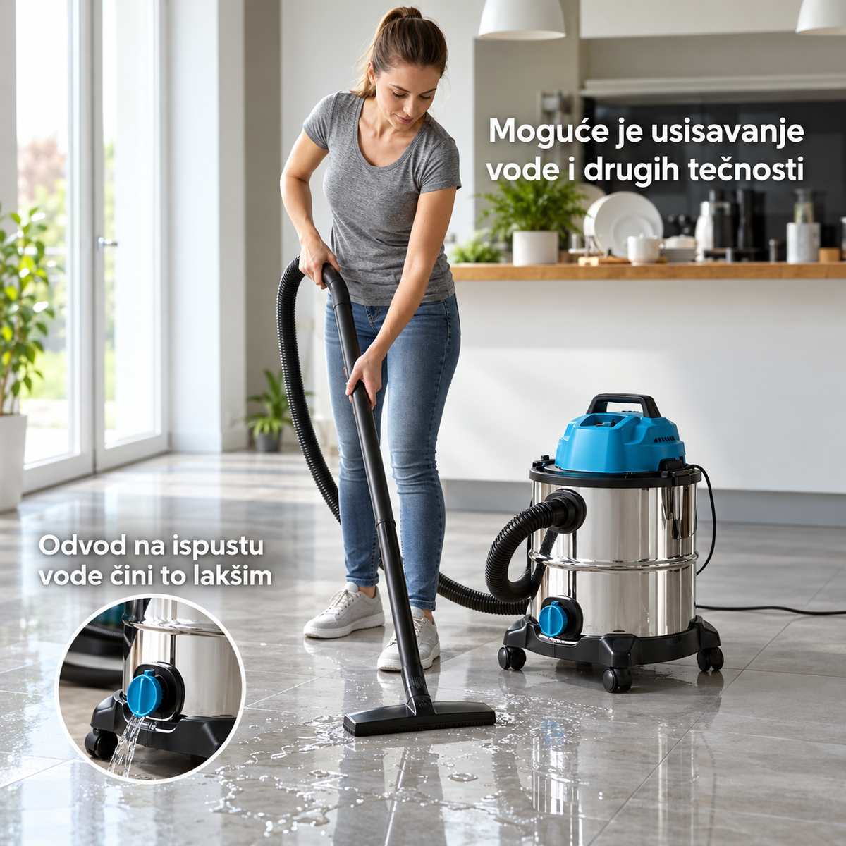 Usisivač za suvo i mokro usisavanje 20l 1400W USM3214-20