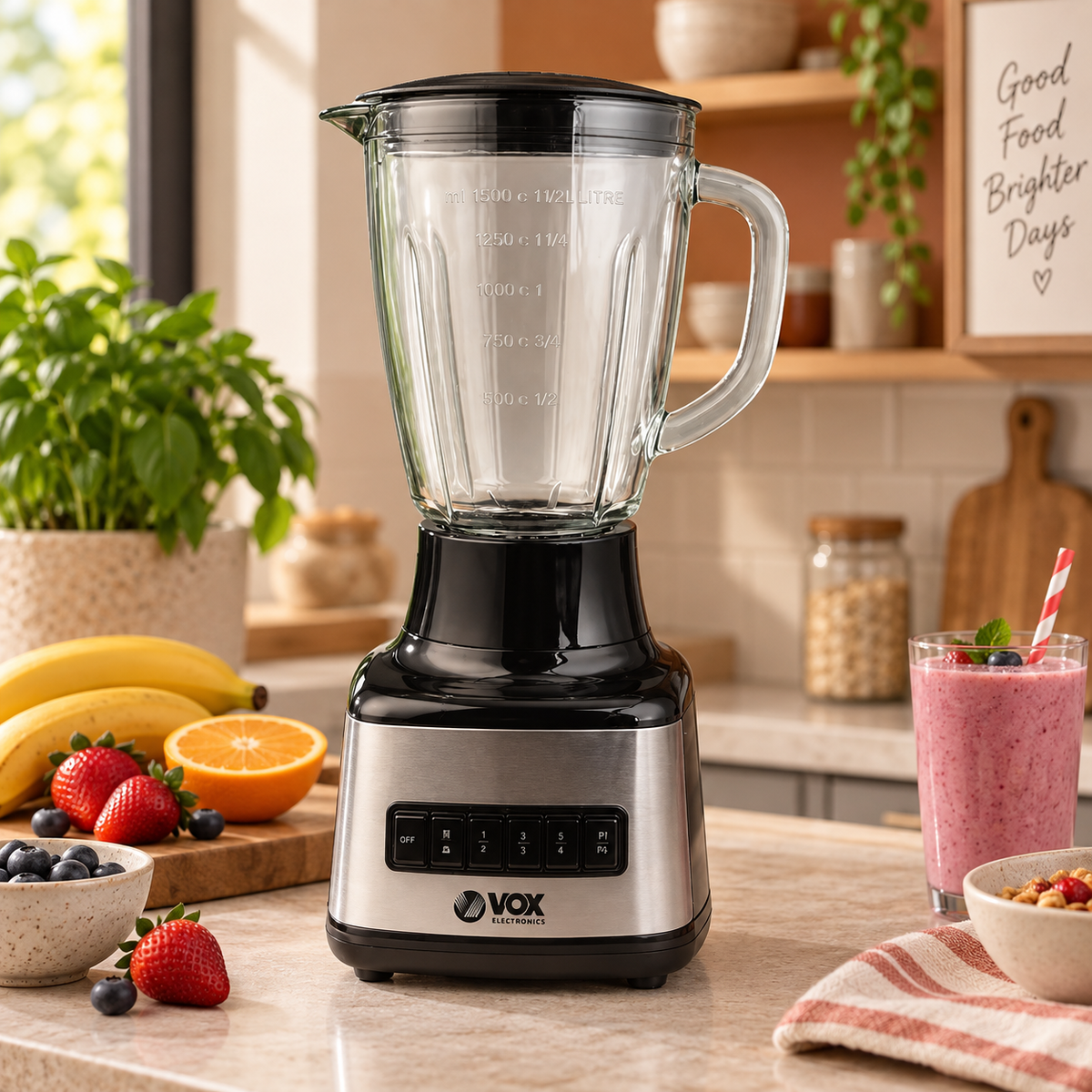 VOX blender sa staklenom posudom 500W VOX-TM1056
