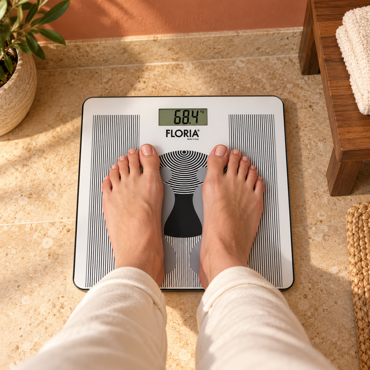 Vaga staklena, digitalna, do 150 kg ZLN7682