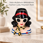 Vaza skulptura dekorativna Fashion Lady Polyresin Multi