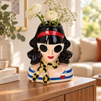 Vaza skulptura dekorativna Fashion Lady Polyresin Multi