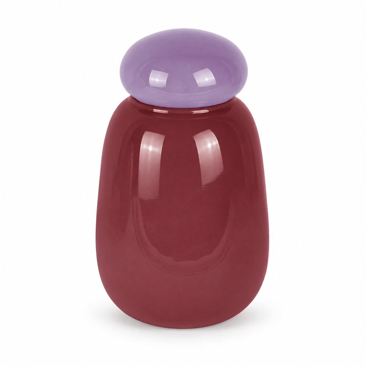 Vaza staklena Nuevo Dulce Dark Mauve