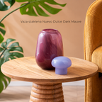 Vaza staklena Nuevo Dulce Dark Mauve