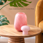 Vaza staklena Nuevo Dulce Pink