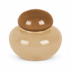 Vaza staklena Nuevo Dulce Small Brown