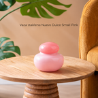Vaza staklena Nuevo Dulce Small Pink
