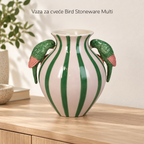 Vaza za cveće Bird Stoneware Multi