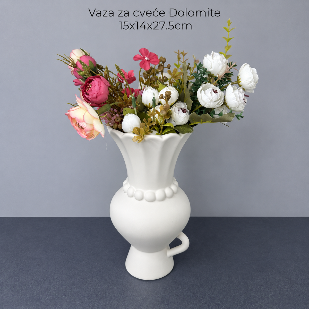 Vaza za cvece Dolomite 15x14x27.5cm