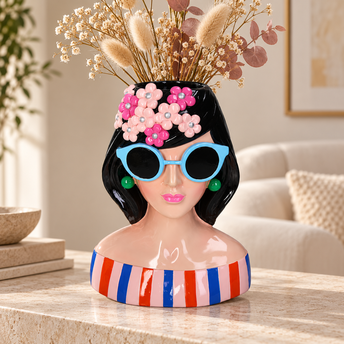 Vaza za cveće Fashion Lady Polyresin Mix