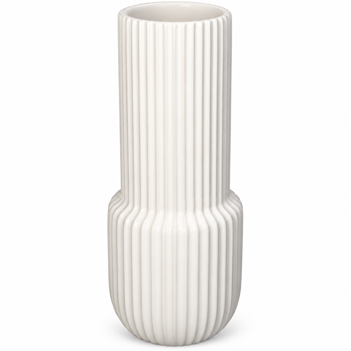 Vaza za cveće keramika Stripe Dolomite White