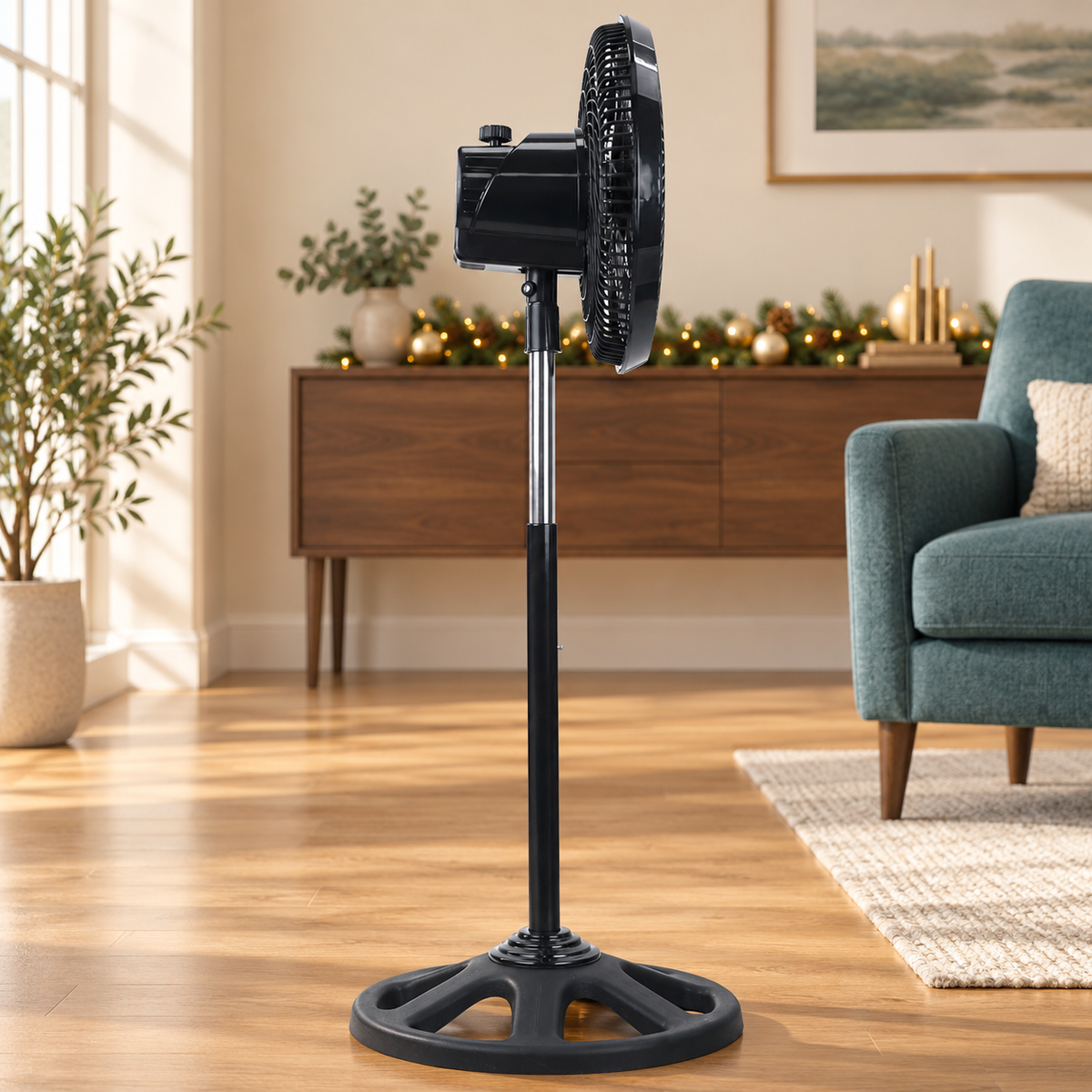 Ventilator sa postoljem, prečnik 25.5 cm, 50 W, crne boje ZLN1092
