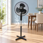 Ventilator sa postoljem, prečnik 40 cm, 40 W, crne boje ZLN1181