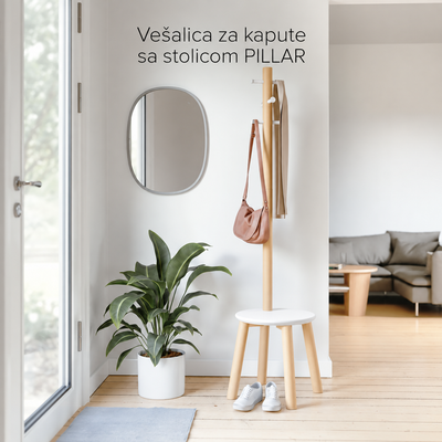Vešalica za kapute sa stolicom PILLAR