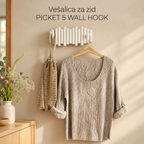 Vešalica za zid PICKET 5 WALL HOOK