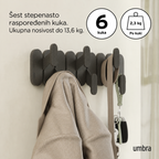 Vešalica za zid TEMPO 6 WALL HOOK