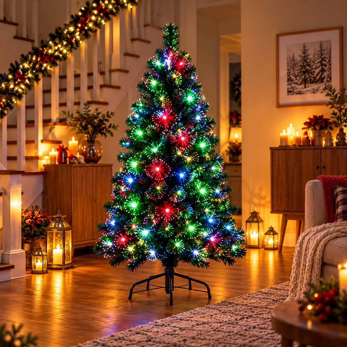 Veštačka jelka 120cm sa osvetljenjem KIX120LED