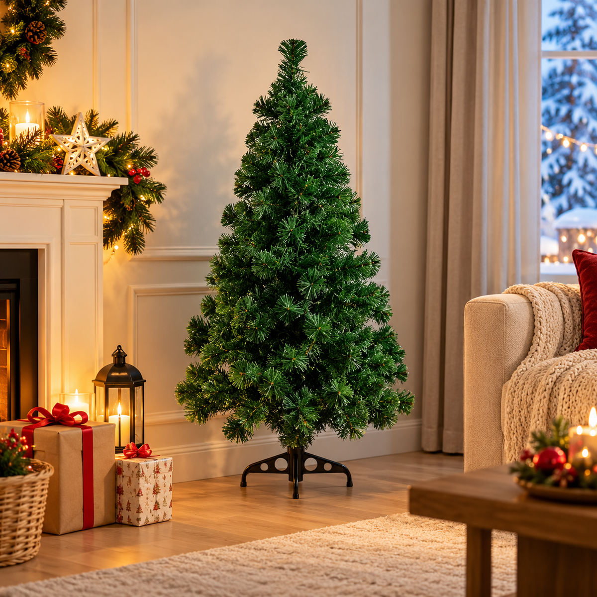 Veštačka jelka 120cm sa osvetljenjem KIX120LED