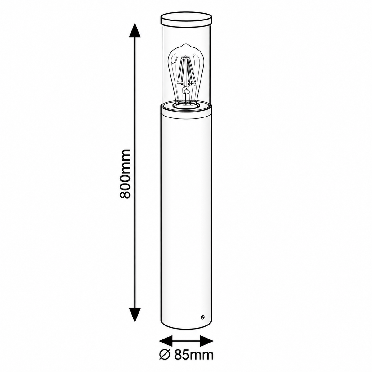 Wellington Spoljna podna lampa visina 80cm
