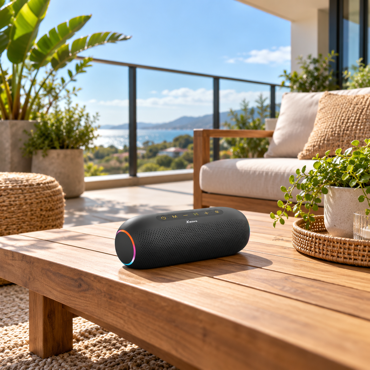 Xwave bluetooth zvučnik 16W/USB-C/Aux-Line In/1800mAh B-Cute-black