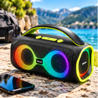 Xwave bluetooth zvučnik 70W/USB-C/RGB-LED/4000mAh B-Happy-black