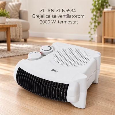 ZILAN ZLN5534 Grejalica sa ventilatorom, 2000 W