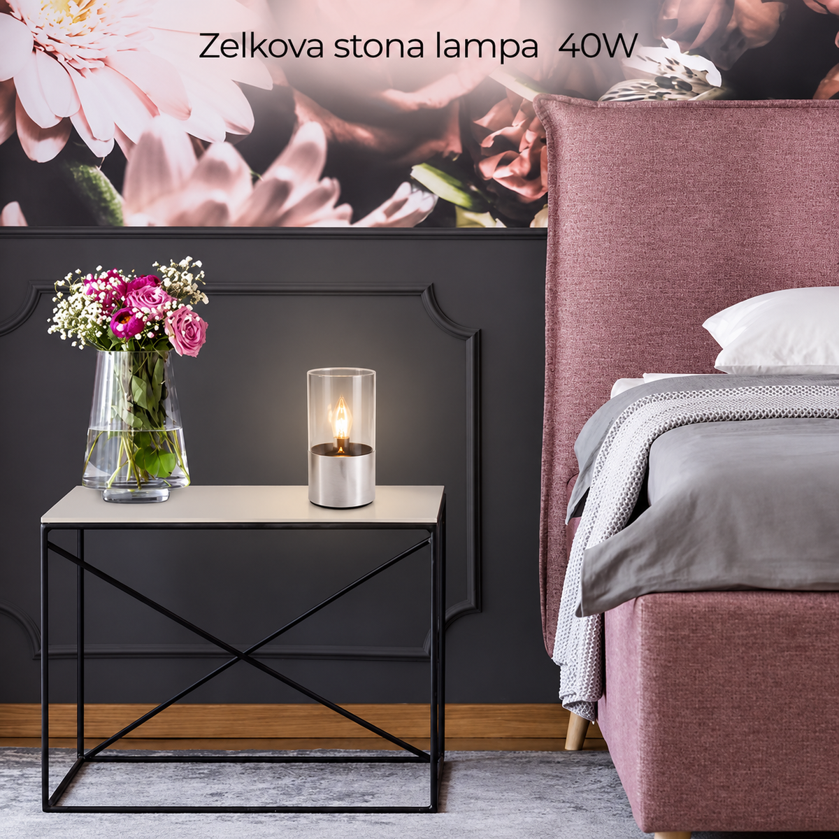Zelkova stona lampa E27 1x 40W