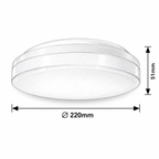 Zenon plafonjera LED 18W bela