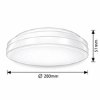 Zenon plafonjera LED 24W bela