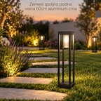 Zernest spoljna podna visina 60cm aluminium crna