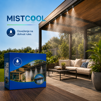MistCool – Rashladni sistem sa vodenom maglom za terasu, dvorište i baštu