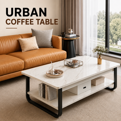 URBAN WHITE COFFEE TABLE