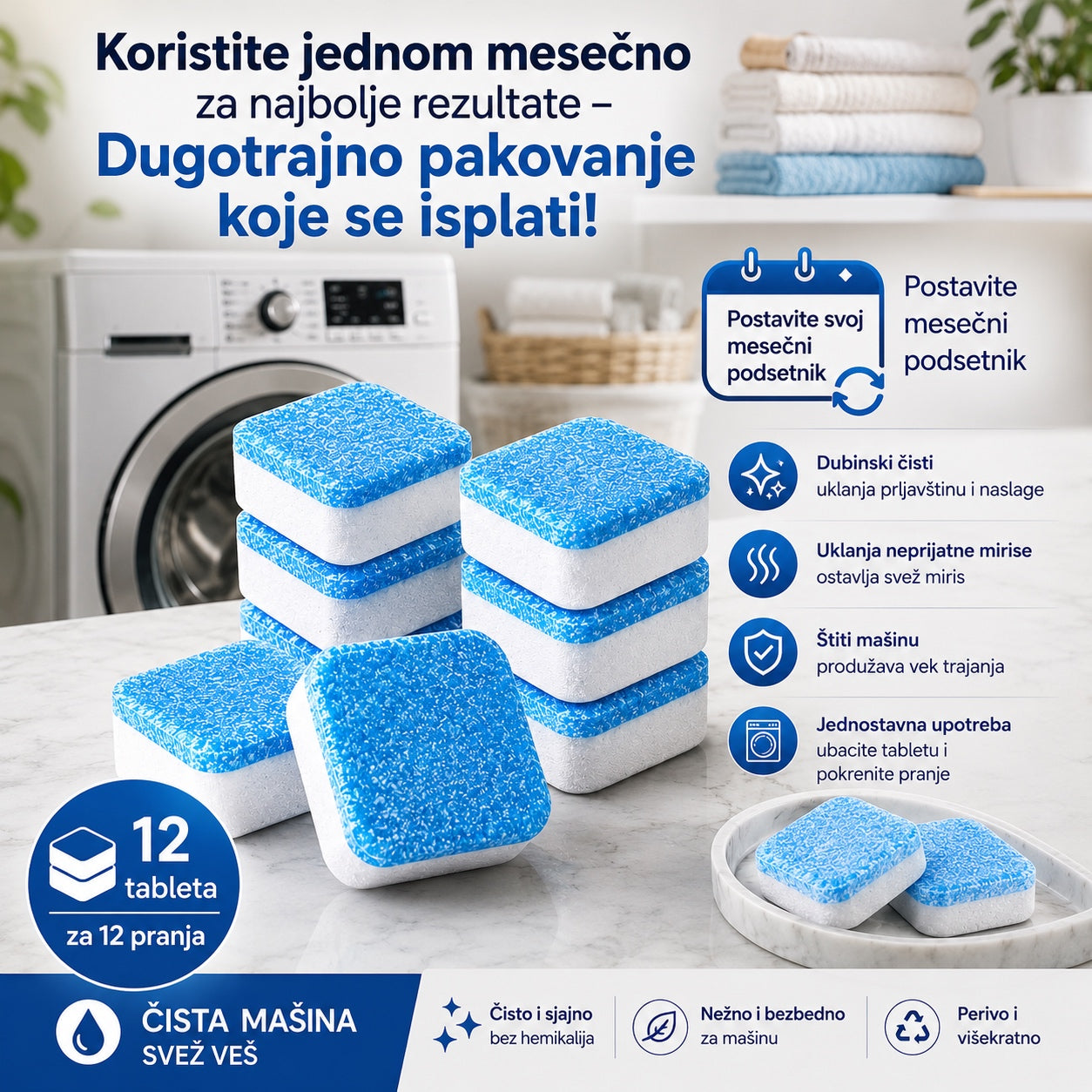 Tablete za čišćenje mašine
