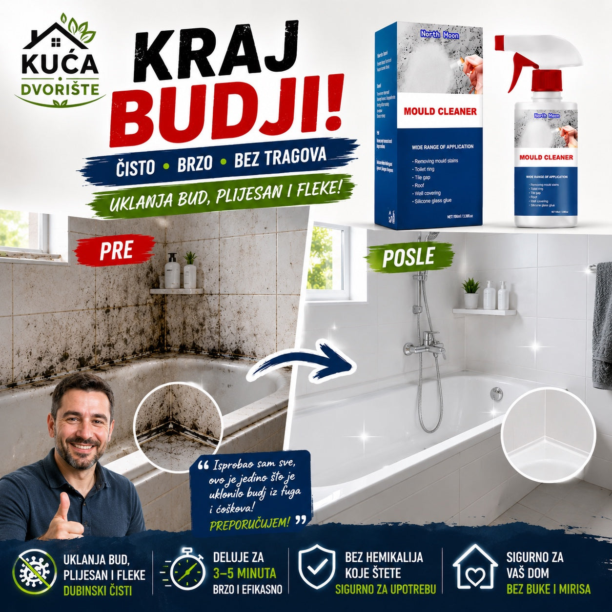 Sprej za uklanjanje buđi i vlage
