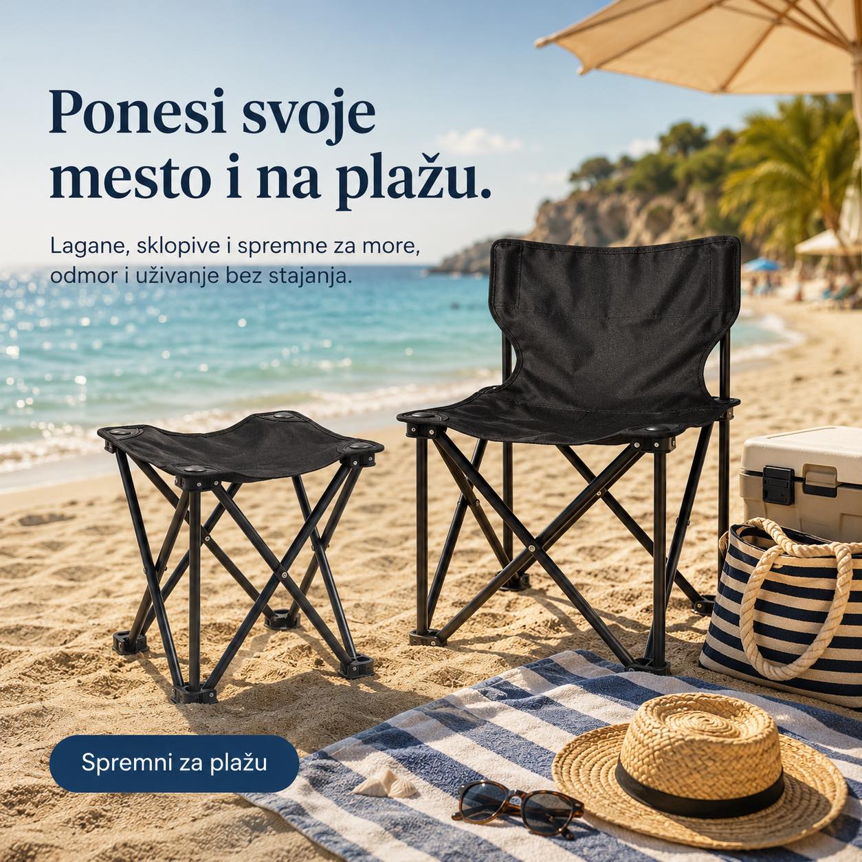 Sklopive kamp stolice – Udobnost gde god da krenete